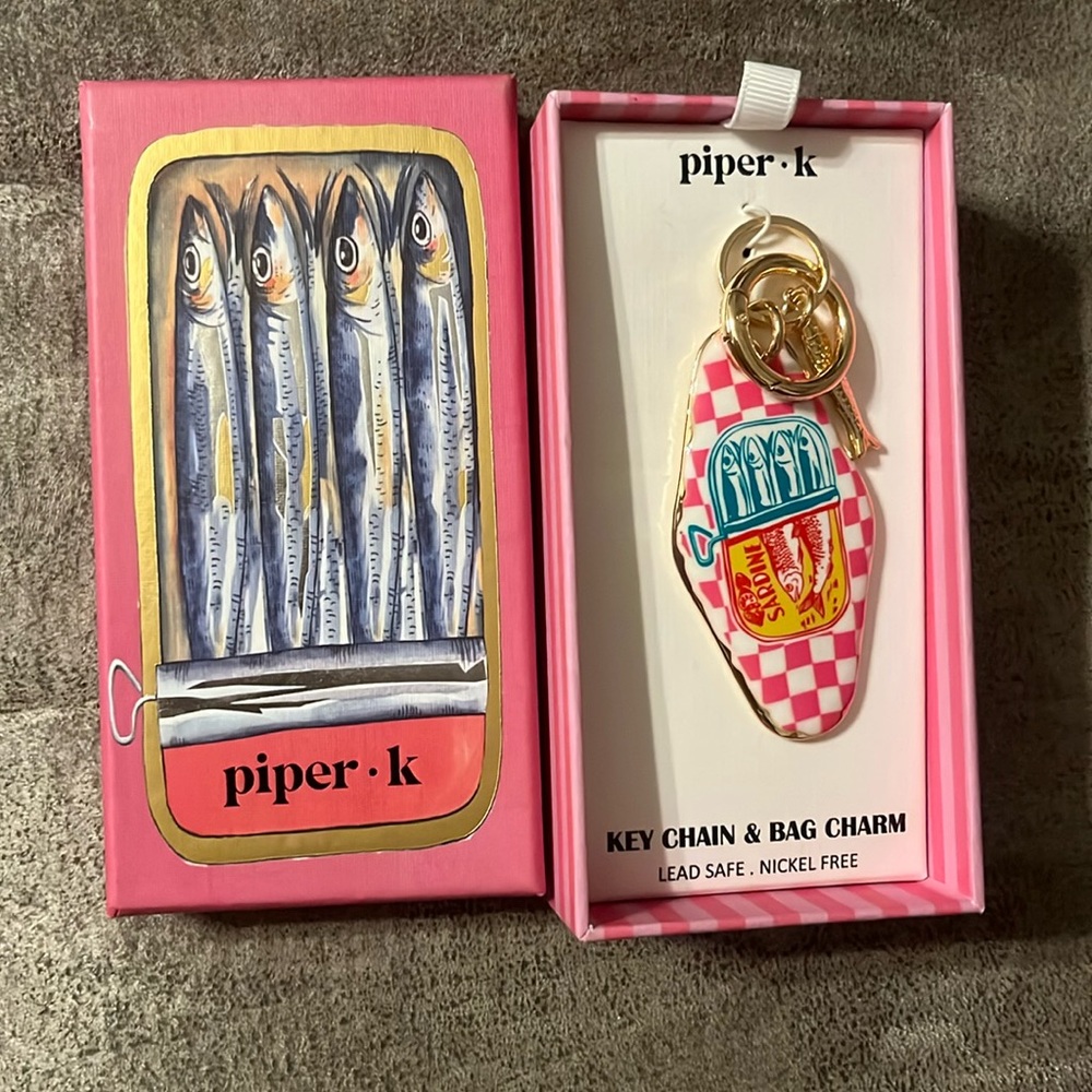 NIP Piper K Tik Tok Viral Sardine Key Chain/Bag Charm